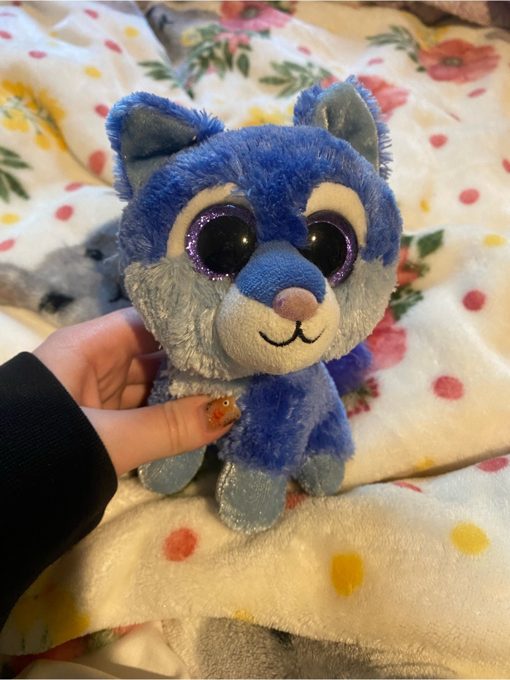 Plush Blue Husky Stuffed Animal - Soft Toy for Small Pets Fans
